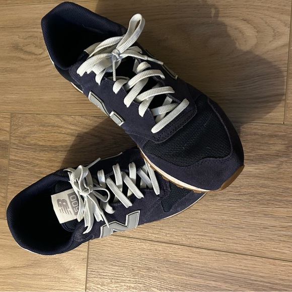 New Balance 500 Men's Dark Blue and Gray Sneakers - Picture 2 of 5